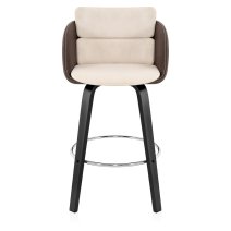 Tabouret de Bar Velours Faux Cuir - Mojo