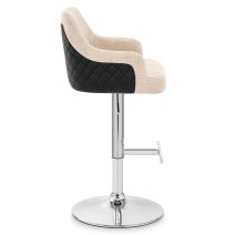 Tabouret Faux Cuir Tissu - Dylan