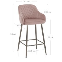 Tabouret de Bar Velours - Sydney