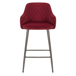 Tabouret de Bar Velours -...