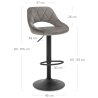 Tabouret de Bar Velours - Nadia