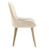 Chaise Faux Cuir Bois - Azure