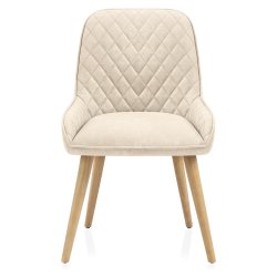 Chaise Faux Cuir Bois - Azure