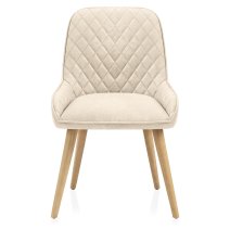 Chaise Faux Cuir Bois - Azure