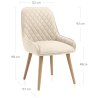 Chaise Faux Cuir Bois - Azure