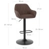 Tabouret de Bar Faux Cuir - Sol