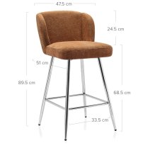 Tabouret de bar Tissu - Coast