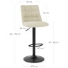 Tabouret de Bar Velours - Mechu