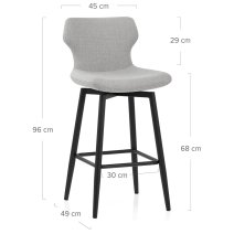 Tabouret de Bar Tissu - Elle
