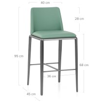 Tabouret de Bar Faux Cuir - Elise