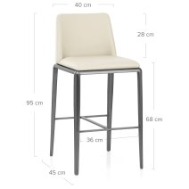 Tabouret de Bar Faux Cuir - Elise