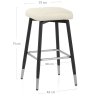 Tabouret de Bar Faux Cuir - Luca