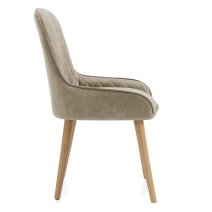 Chaise Faux Cuir Bois - Azure