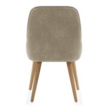 Chaise Faux Cuir Bois - Azure