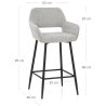 Tabouret Tissu - Raven