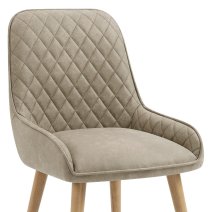 Chaise Faux Cuir Bois - Azure