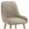 Chaise Faux Cuir Bois - Azure