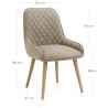 Chaise Faux Cuir Bois - Azure