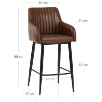 Tabouret de Bar Faux Cuir - Avalon