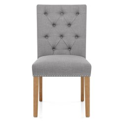 Chaise Bois Tissu - Barrington Gris