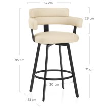 Tabouret Faux Cuir - Enzo