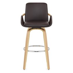 Tabouret de Bar Faux Cuir -...