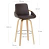 Tabouret de Bar Faux Cuir - Ohio