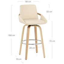 Tabouret de Bar Faux Cuir - Ohio