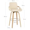 Tabouret de Bar Faux Cuir - Ohio