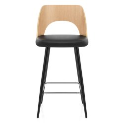 Tabouret Chêne et Faux Cuir...