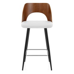 Tabouret Noyer et Faux Cuir...