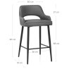 Tabouret de bar Faux Cuir - Sutton