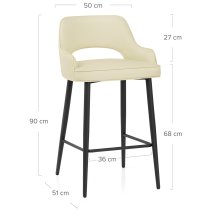 Tabouret de bar Faux Cuir - Sutton