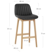 Tabouret de bar faux cuir - Cove