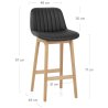 Tabouret de bar faux cuir - Cove