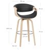 Tabouret de Bar Faux Cuir - Jefferson