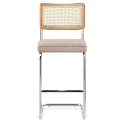 Tabouret de Bar Tissu - Clara