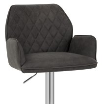 Chaise de bar Faux Daim - Harvard