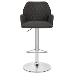 Chaise de bar Faux Daim -...