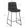 Tabouret de bar Faux Cuir - Devine