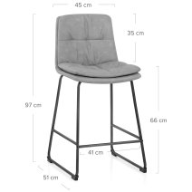 Tabouret de bar Faux Cuir - Devine