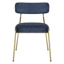 Chaise dorée Tissu - Diana