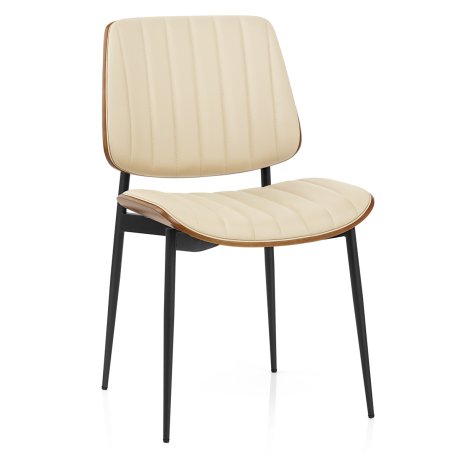 Chaise Bois Faux Cuir - Lara