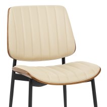 Chaise Bois Faux Cuir - Lara