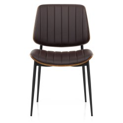 Chaise Bois Faux Cuir - Lara