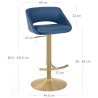 Tabouret de Bar Metal Doré - Tulsa