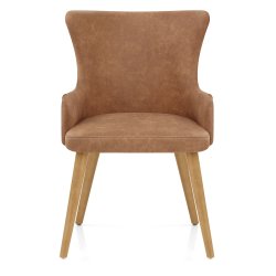 Chaise Faux Cuir Bois - Diablo