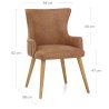 Chaise Faux Cuir Bois - Diablo