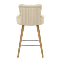 Tabouret Faux Cuir Bois - Diablo