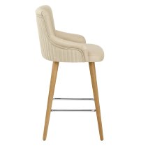 Tabouret Faux Cuir Bois - Diablo